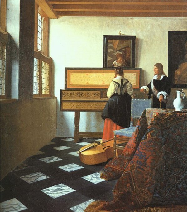 The Music Lesson by Jan Vermeer