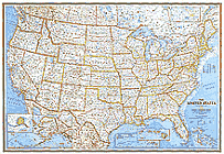 NG United States Wall Map