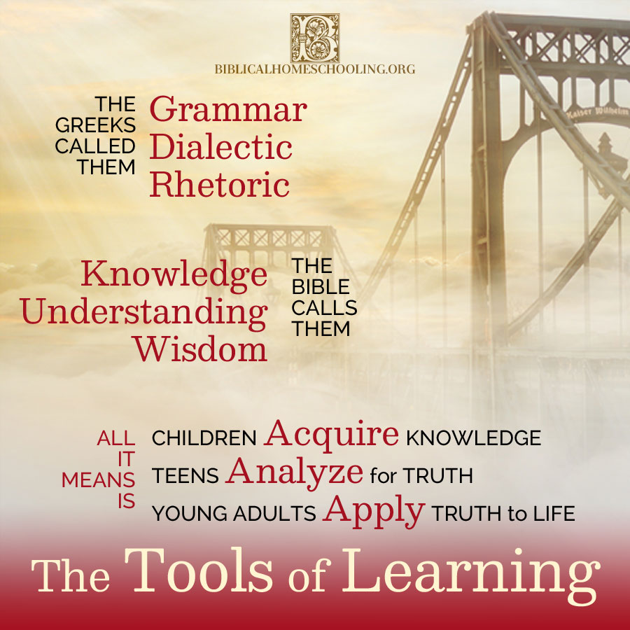 The Tools of Learning | biblicalhomeschooling.org